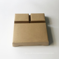 Boîte en papier carrée biodégradable Boîte à lunch à l&#39;épreuve d&#39;huile